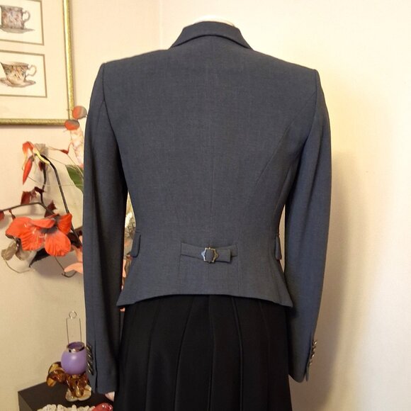 NWOT MEXX Women's High Quality Gray Lined Blazer Jacket Size 38 - Picture 4 of 13